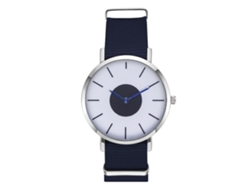 Reloj De Moda Para Hombre Zhoulianfa, Correa De Nailon, Esfera Redonda, Cuarzo, Azul Real.