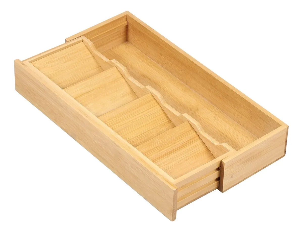 Bandeja extensible para cubiertos, organizador de cajones de cocina vayotoy