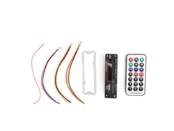 Placa Decodificadora De Música Bluetooth 5.0 Com Controle Remoto Infravermelho Suporta Mp3 Wma Wav Flac Ape