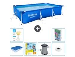 Bestway Piscina Bestway Steel Pro Retangular - 300x201x66 Cm - 7-peças S4