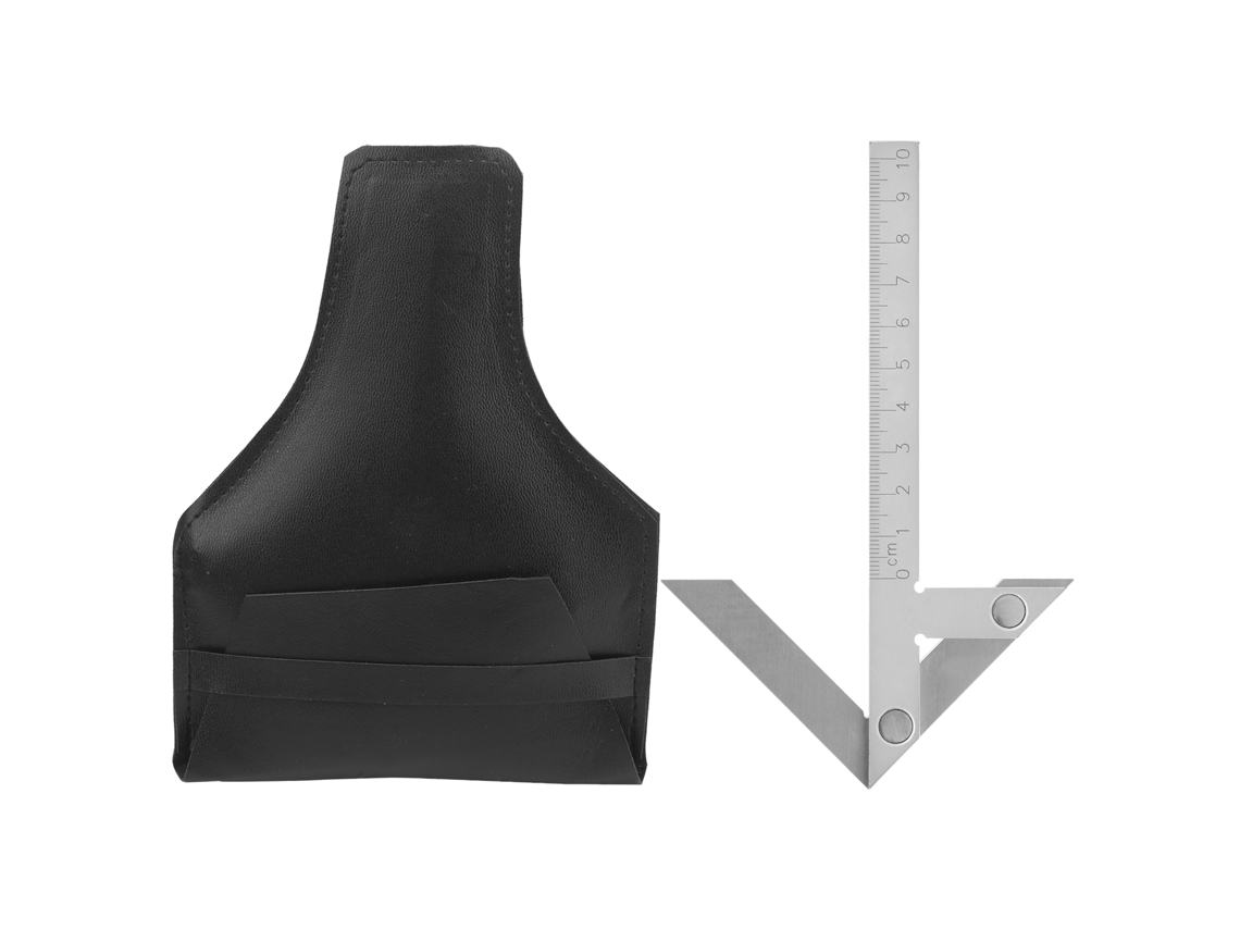 Calibrador De Ángulos De Acero Inoxidable, Regla De Ángulo Central De 100x70 Mm, Herramienta De Medición