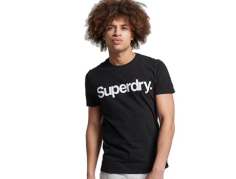 T-shirts SUPERDRY Hombre (XL - Algodón - Negro)