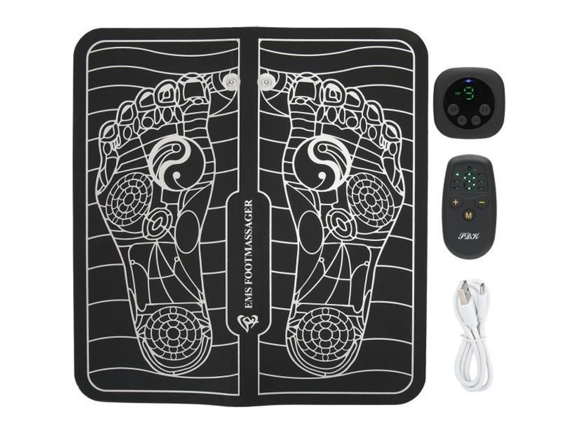 Tapete Masajeador de Pies Eléctrico Eiffel Usb Lcd Ems Almohadilla para Masaje en los Pies Estimulador de Pies