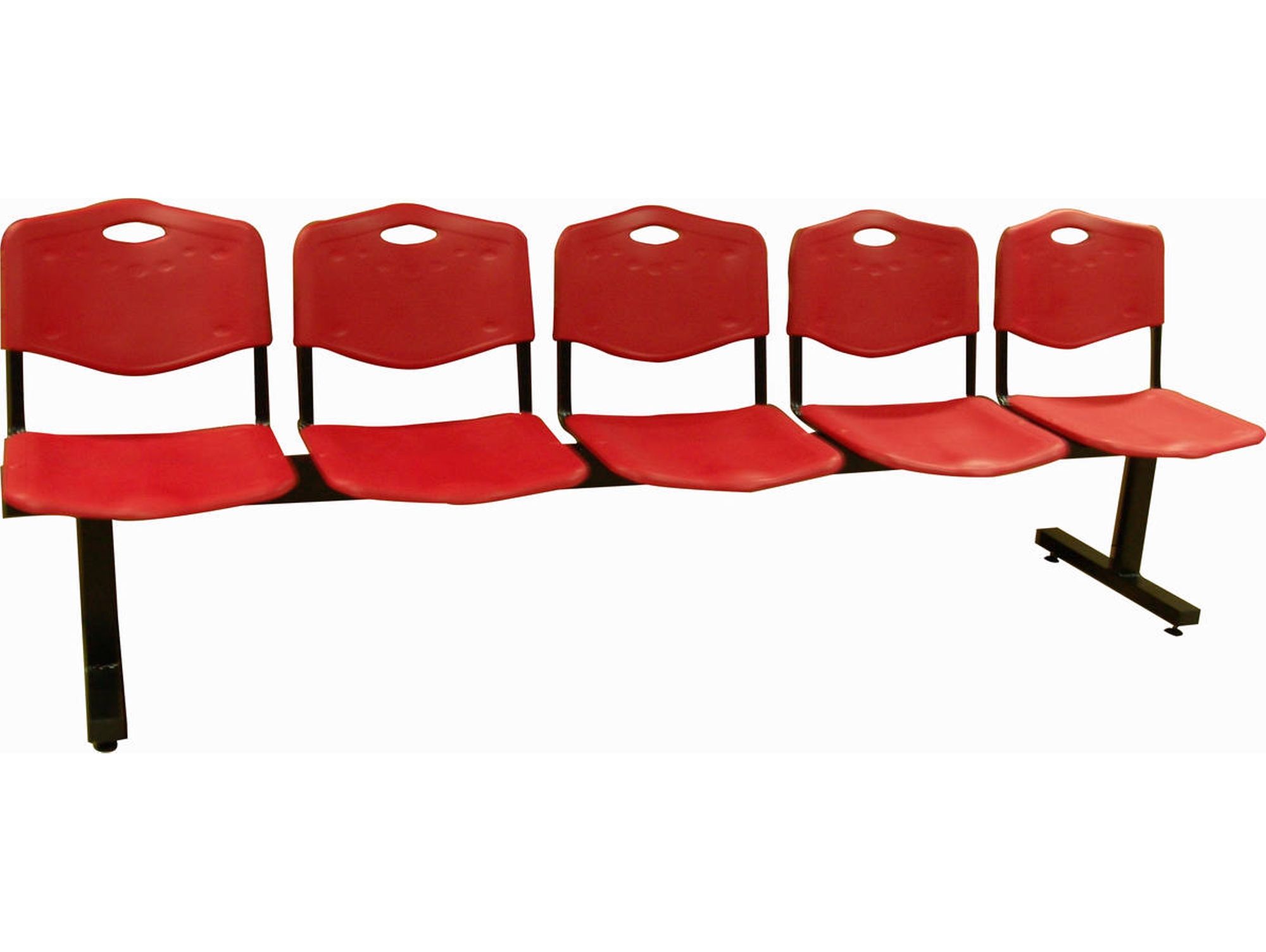 Silla para Recepción PIQUERAS Y CRESPO Albatana Rojo (5 plazas - PVC)
