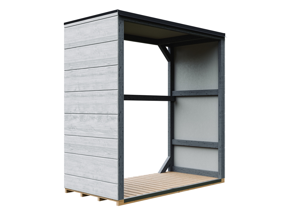 Refugio de madera para exteriores 1,14 m² 75 x 153 x H159 cm Timbela M980 1 Tundra Cavern