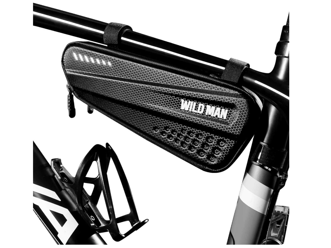 YIZHOOD Bolsa impermeable para bicicleta con tubo delantero DES1446 (negro)
