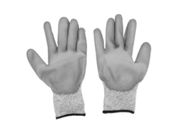 Guantes grises resistentes a cortes de nivel 5 para jardinería y trabajos al aire libre