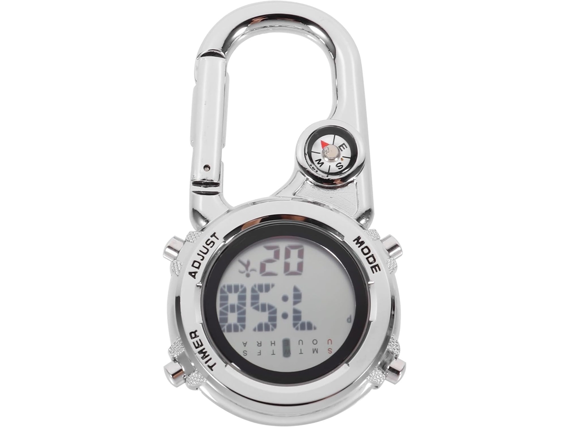 Reloj Colgante Multifuncional Ciieeo De Acero Inoxidable Y Aleación De Zinc, Con Pantalla Resistente Al Agua.