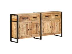 Aparador De Madera Maciza De Mango 172x35x80 Cm