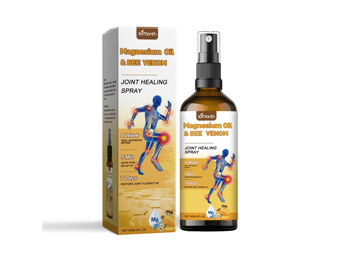 Spray de masaje diario para aliviar las molestias en muñecas y rodillas.