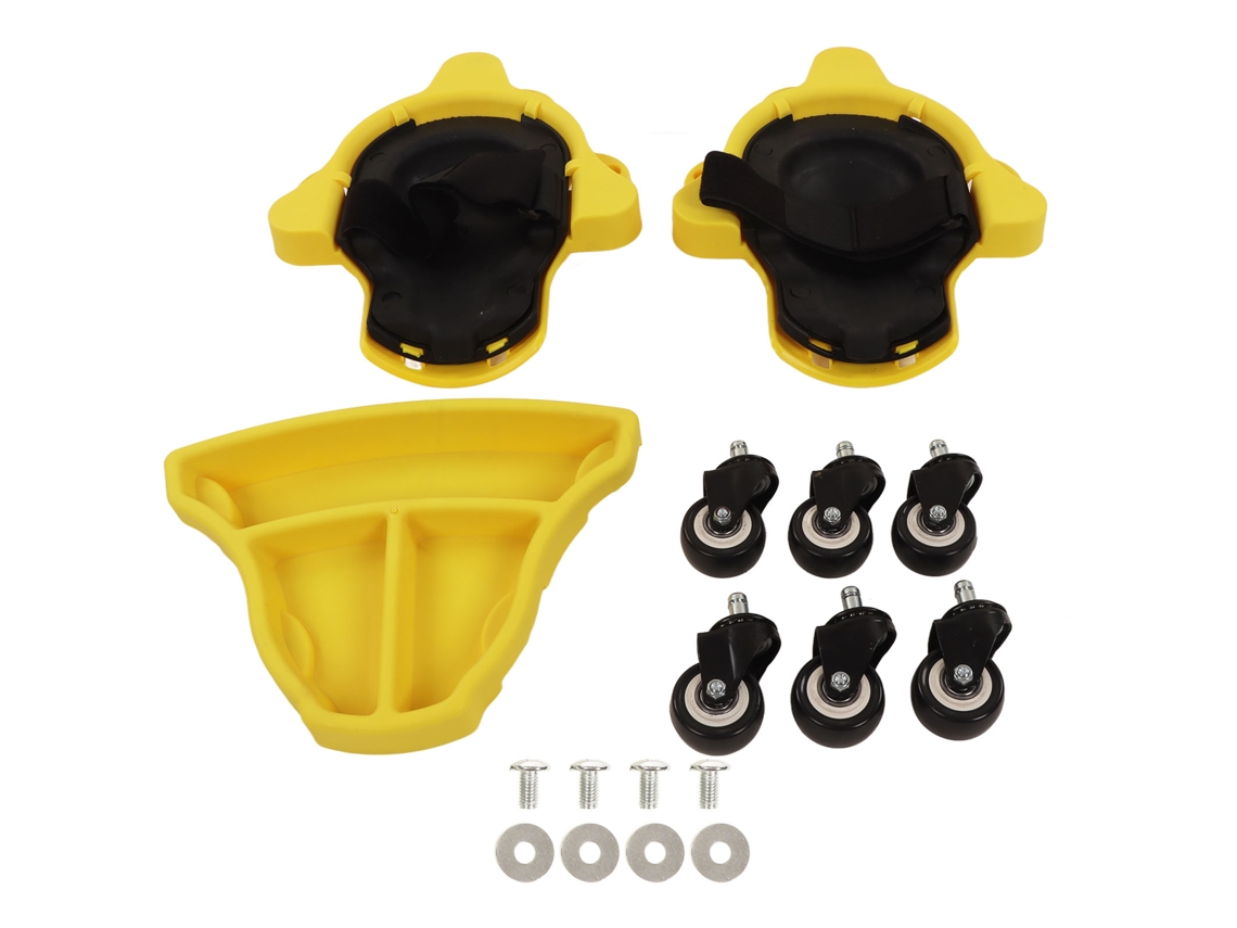 Rodilleras con ruedas giratorias y soporte ergonómico