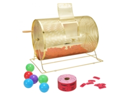 Set de Rifa Profesional Tekmaquinas con Bombo, Trómbola y Caja de Rifa