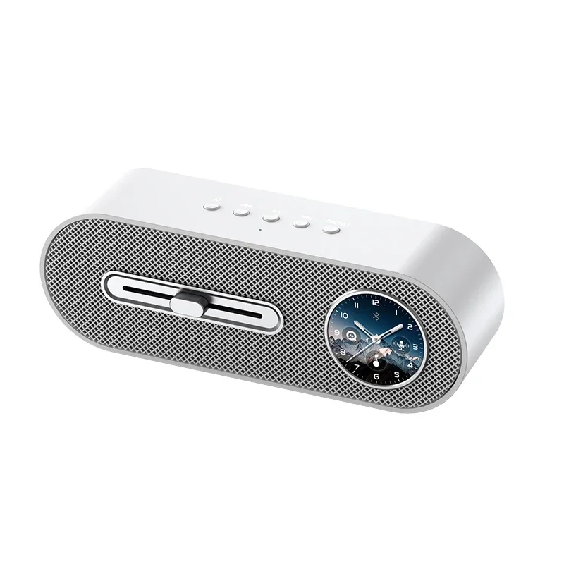 (blanco) Altavoz Despertador Bluetooth Inteligente Con Ia Y Pronóstico Del Tiempo De 24 Horas.