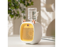 Ventilador de mesa USB con turbina de superficie y pulverizador para aire acondicionado Digitallab (amarillo)