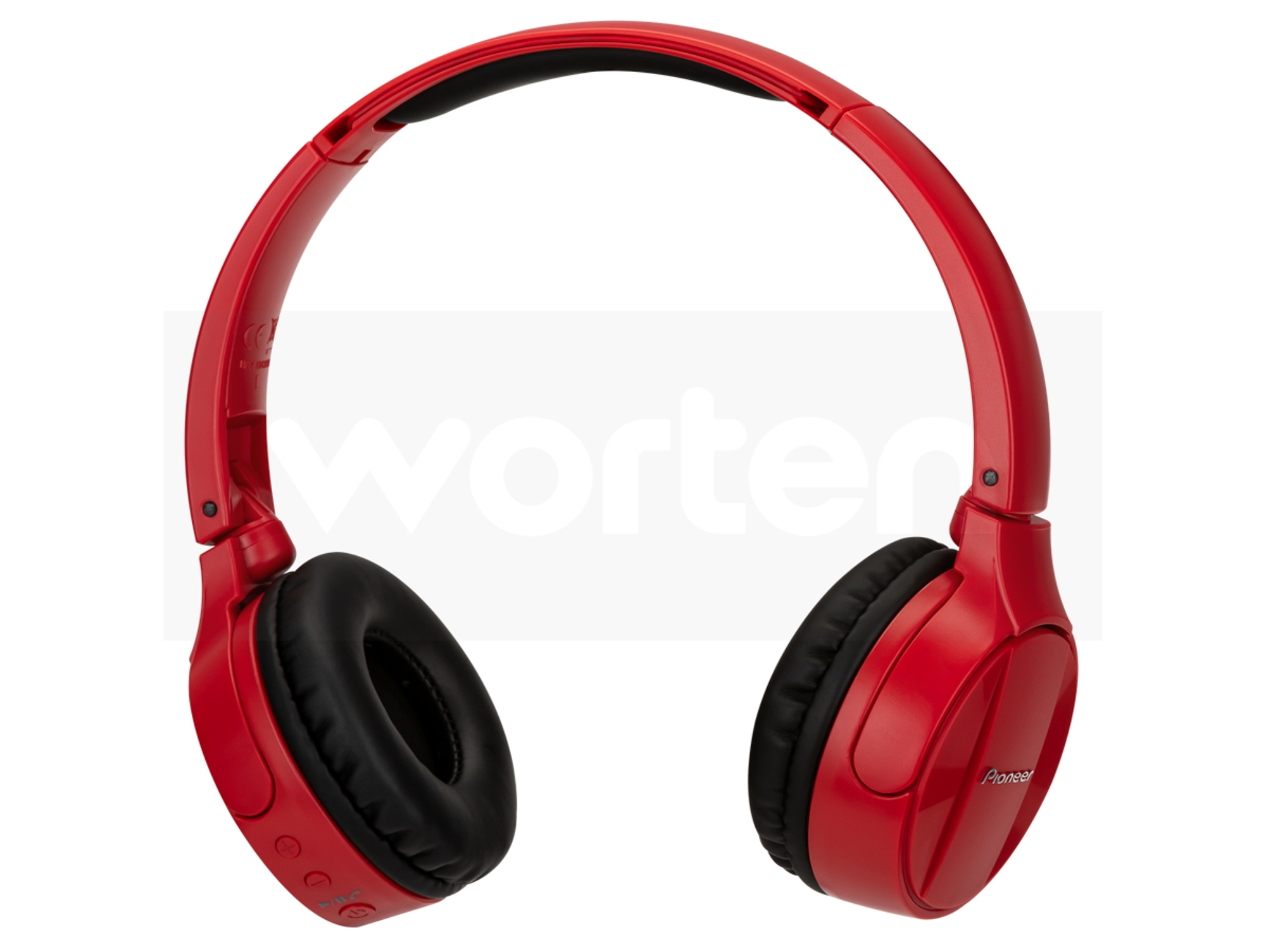 Auricular Bluetooth Pioneer semj553btr semj553bt rojo diadema nfc manos libres apple android windows plegables de con externos para smartphones y micrófono 10 hz 22000