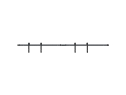 Kit De Puerta Corredera De Armario VIDAXL (200cm)