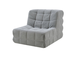 Sillón De Suelo Koskyvn Textil 75x90x100cm - Gris [EN.CASA]