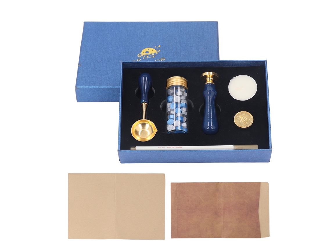 Kit De Sellos De Cera Con Perlas Y Exquisita Caja De Regalo Para Manualidades.