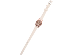 Reloj Rectangular Retro Mujer Correa Ajustable Sintética Blanca Elegante Fácil Llevar Ideal Veladas Citas Piel