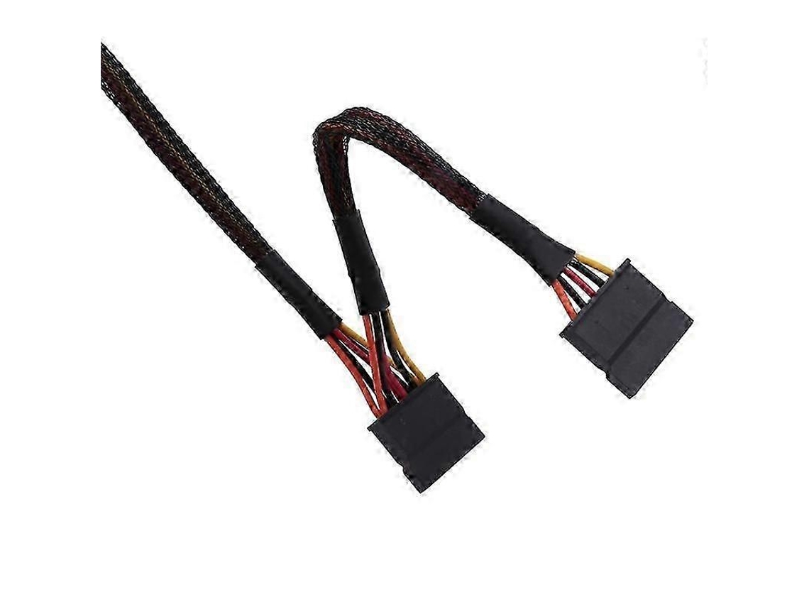 Mini 6pin a la mesa Vostro 3650 3653 3655 del cable de alimentación de 15pin X2 Sata