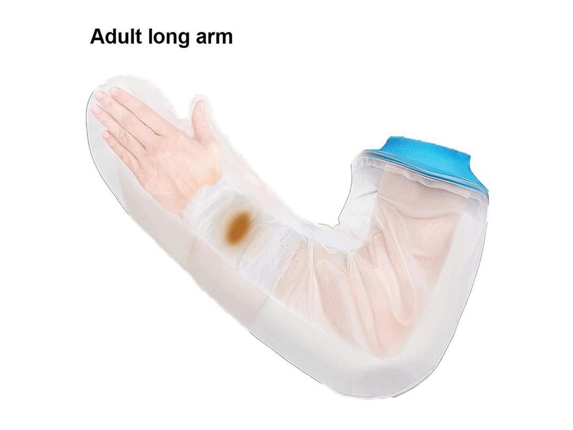 Brazalete Impermeable Para Adultos, Manga Larga, Protección Completa Para La Ducha, Cierre Hermético, 1 Unidad.