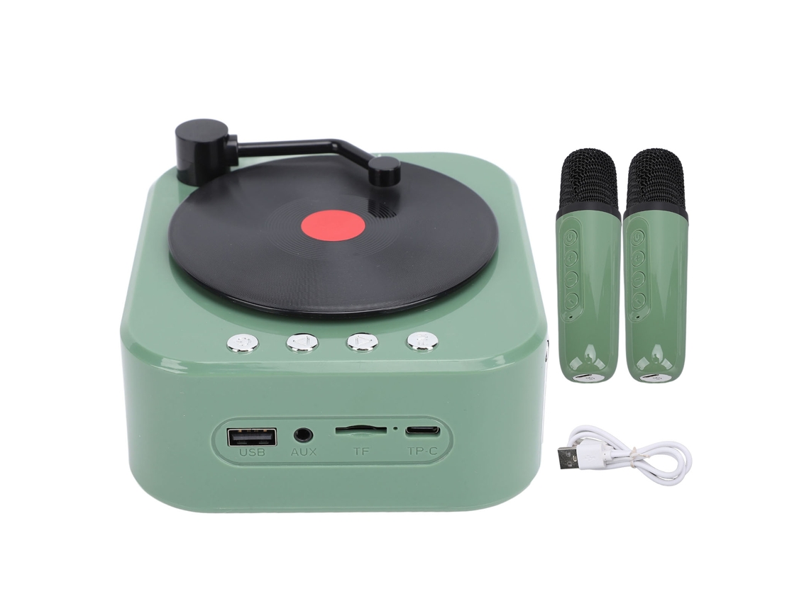 Tocadiscos Con Altavoz Bluetooth, 3 Modos, Sonido Estéreo De Alta Fidelidad, Retro, Portátil, Inalámbrico, Para El Hogar, El Dormitorio Y La Oficina,