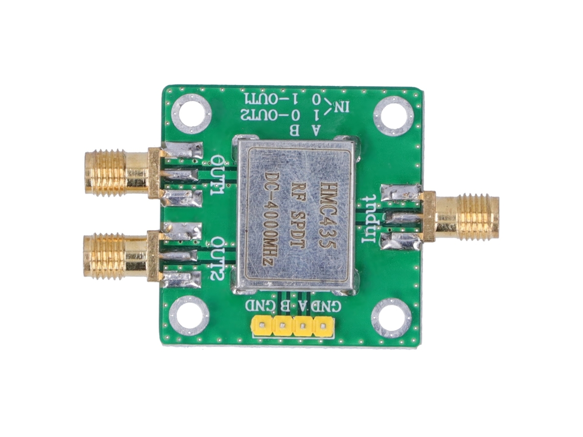 Módulo generador de señal de RF Velora-HMC435 2026 con interruptor SPDT y gran área de disipación de calor.