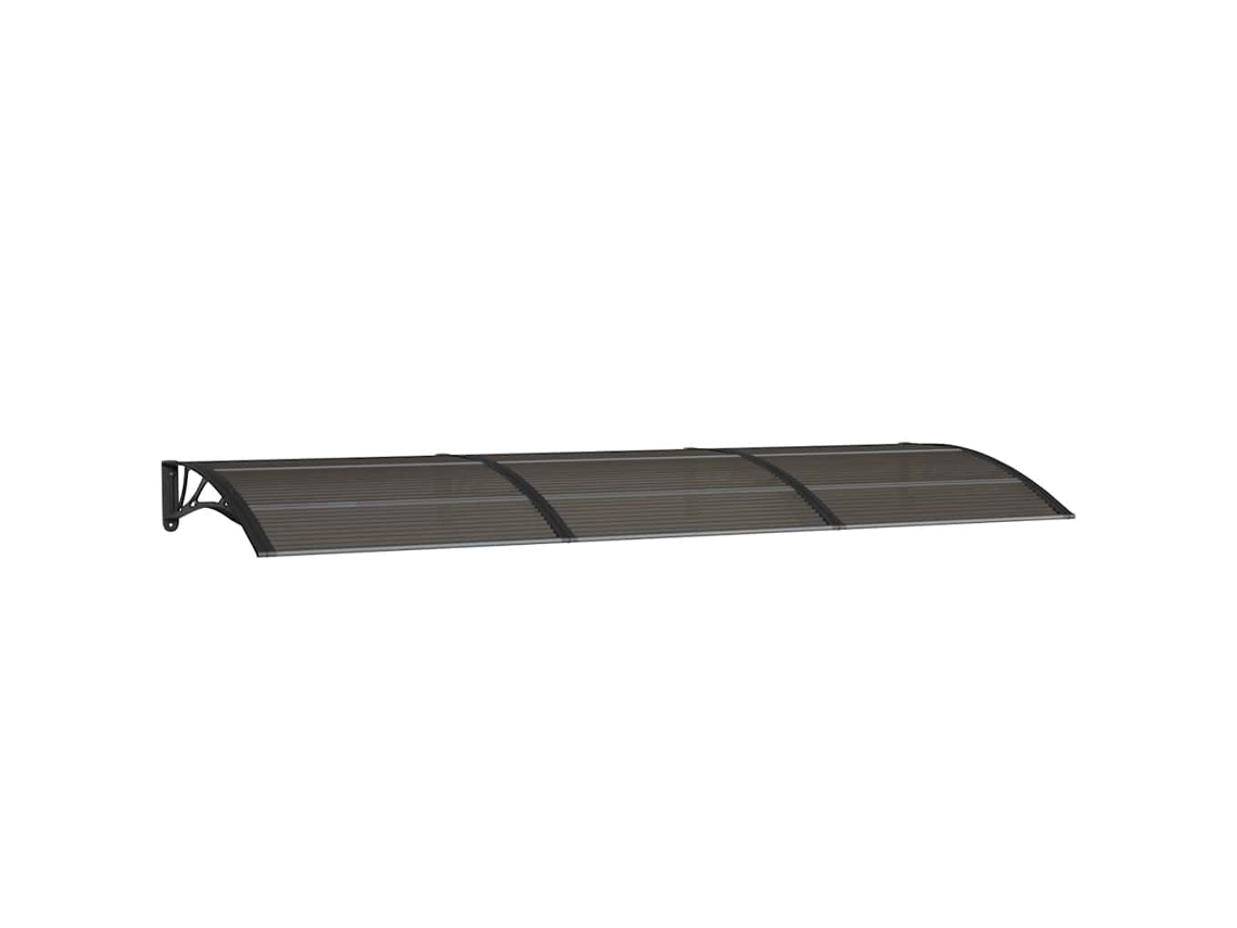 Maison Exclusive - Marquesina De Puerta Policarbonato Negro 300x100 Cm