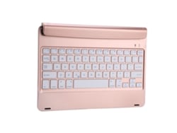 Teclado Bluetooth (conexão Sem Fio, Recarregável) Compatível Com F17 Ipad Pro9.7 E Ipad Air2 Rose Gold