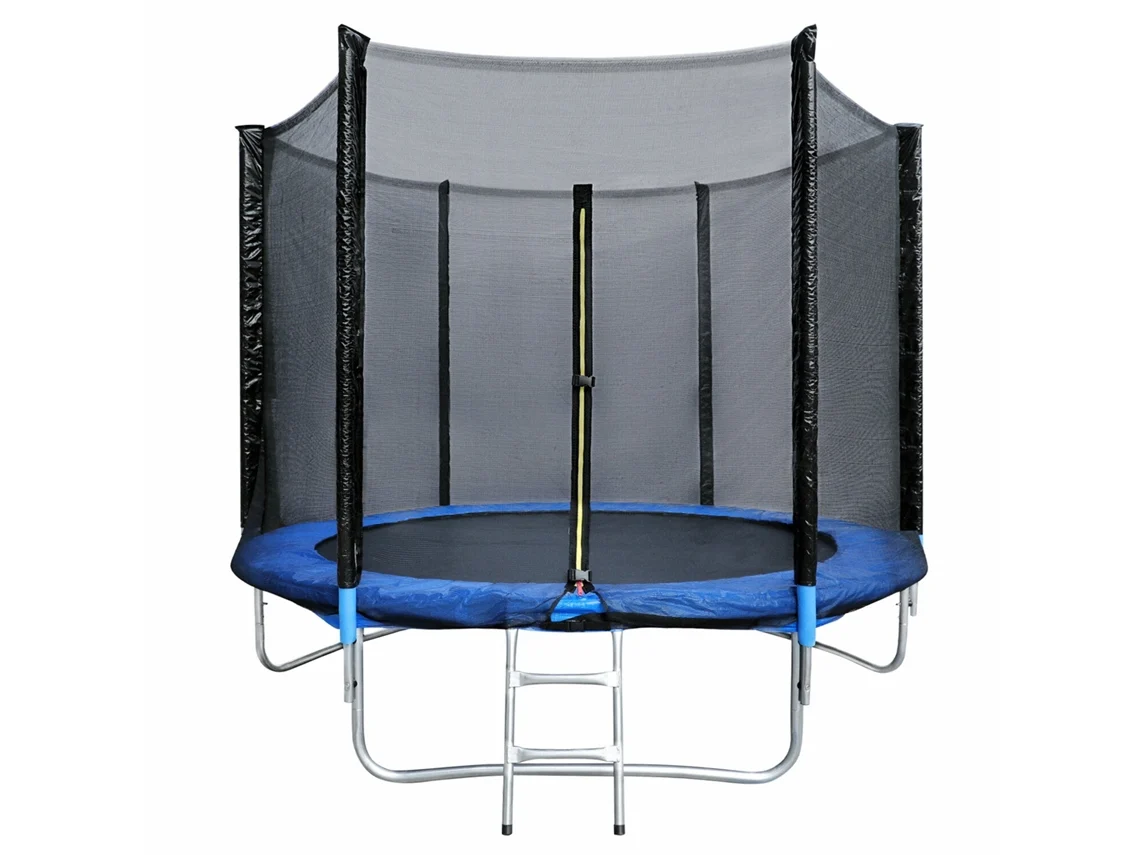Trampolín infantil Homemiyn Garden con red de seguridad (183 x 200 cm)