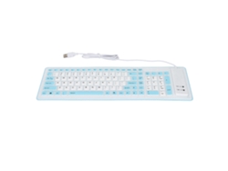 Teclado de silicona plegable, silencioso e impermeable