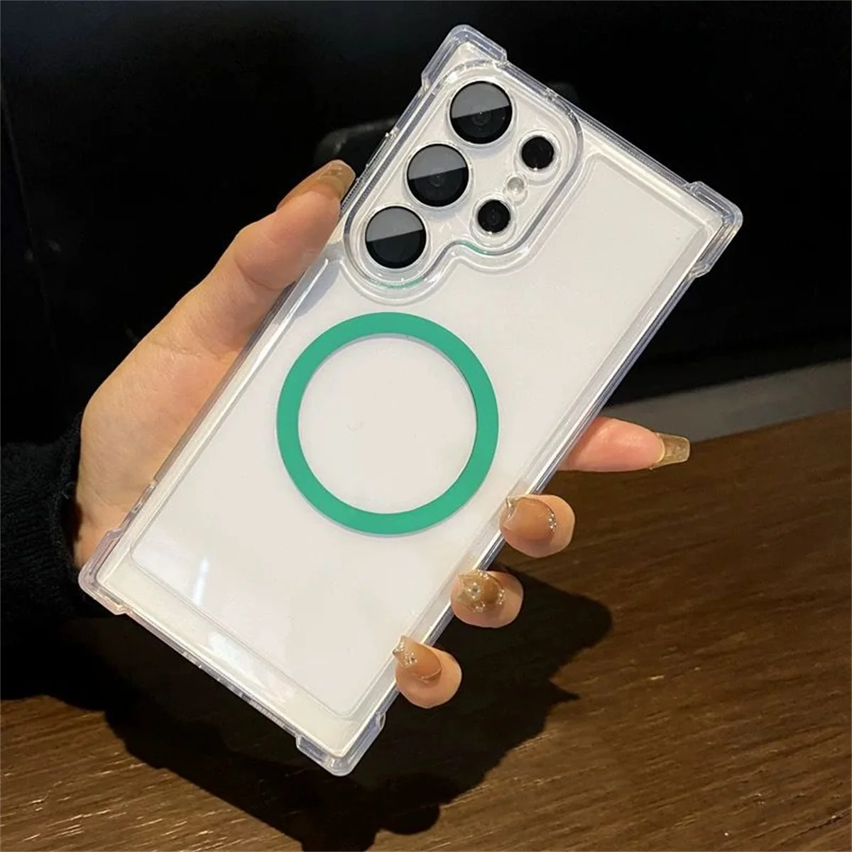 (galaxy S23 Verde) Compatible Con Fundas Magnéticas Para Teléfono Samsung, Reforzadas En Las Cuatro Esquinas.