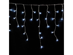 Guirnalda luces navidad cortina 10x1 metros 345 leds blanco frio. luz navidad interiores y exteriores ip44. cable transparente