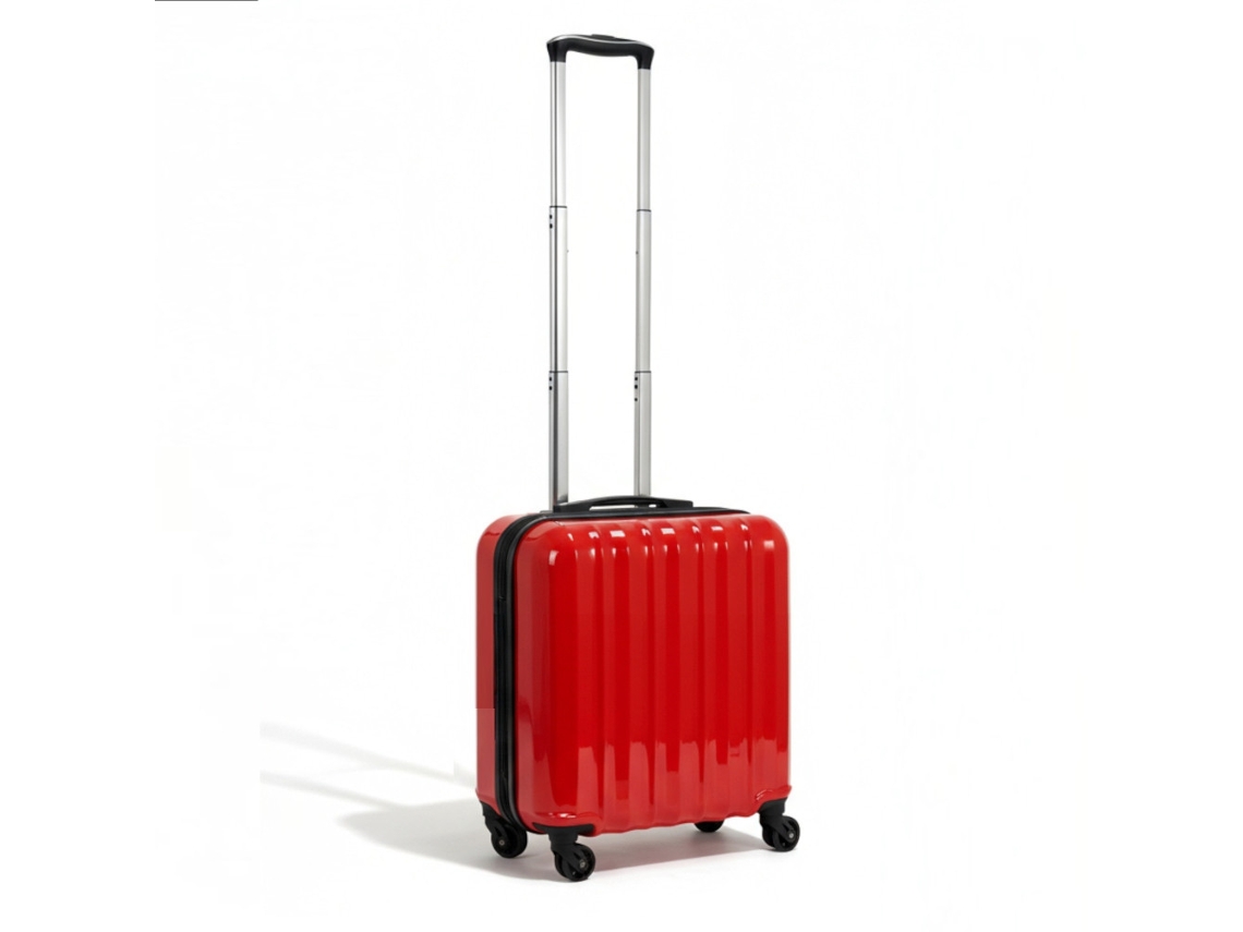 Maleta De Mano Comercial Piloto Médico Maletin With 4 Wheels 360 And With 3 Compartments (red)