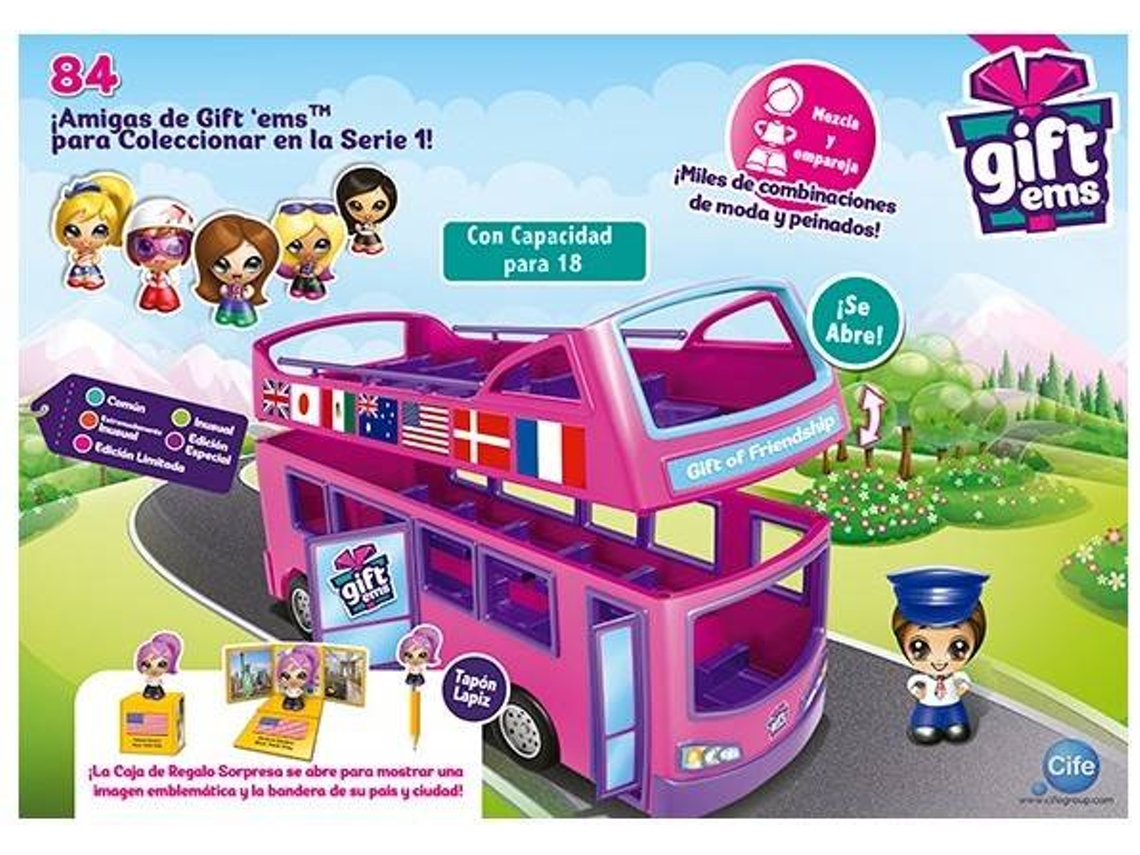 Conjunto de Jugar CIFE Gift'Ems Tour Bus