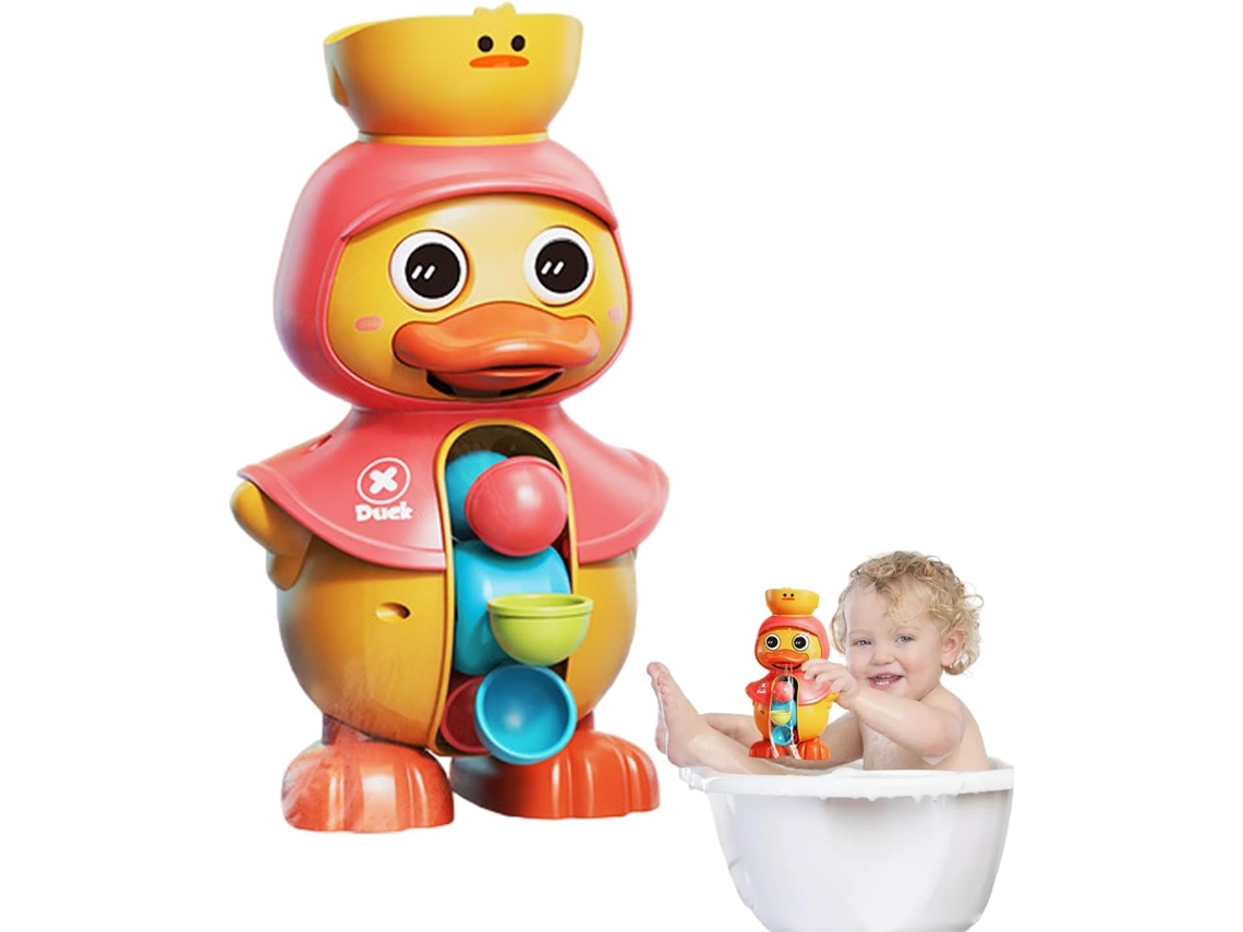 Juguete de piscina con forma de pato, juguete de baño para niños | Modelo de pato con ruedas de Vayotoy