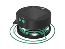 Luz De Camping Solar Luces De Cadena Led Con Cargador De Teléfono 100 Lumens 4 Modos Negro Negro