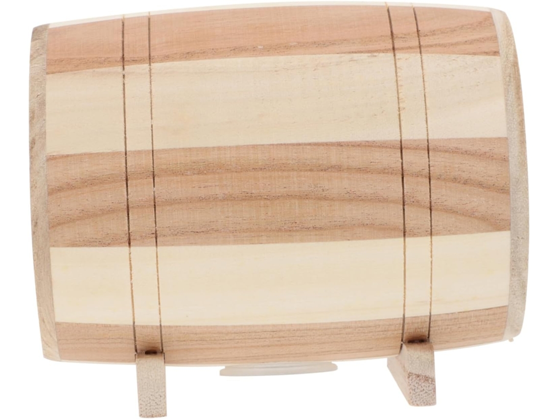 Hucha Grande De Madera Maciza Para Niños Y Niñas La Oficina, Hucha Cilíndrica Decorativa