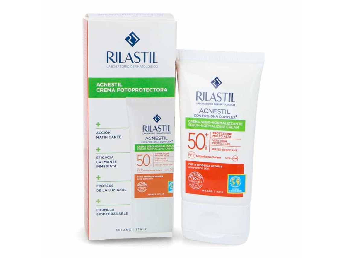 Protector Solar Facial RILASTIL Ril Sun System 50+ Acnestil (40 ml)