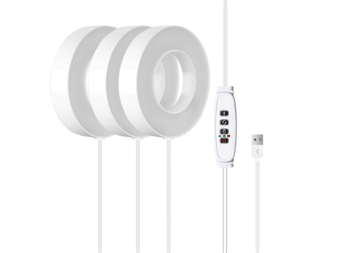 Lámpara LED para plantas de 9 cm, espectro completo para plantas de interior, luz de techo regulable de 10 niveles Jeiibrzui