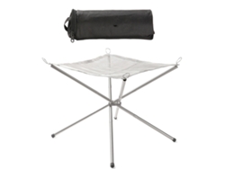 Brasero Portátil De Acero Inoxidable Para Camping, Barbacoa, Carbón, Leña, Horno De Calentamiento Desmontable, Accesorio Para Exteriores