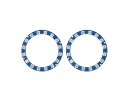 2 Anillos De Luz Led Rgb De 16 Bits Ws2812b 5050 5v A Todo Color De Alto Brillo.
