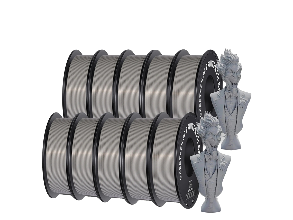Filamento de impresión 3D, PLA ecológico, alta resistencia, gris OEM