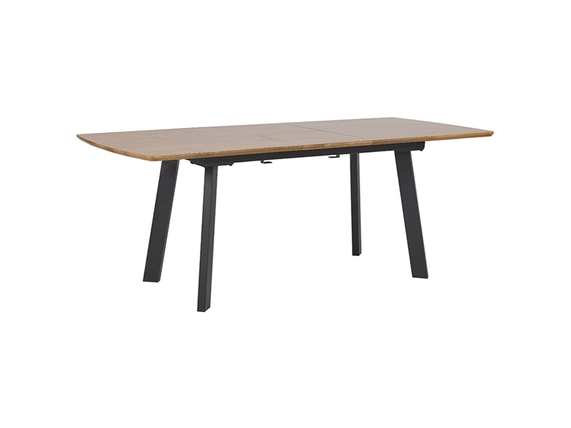 Mesa de comedor BELIANI Salvador de MDF Madera oscura 90x200x76