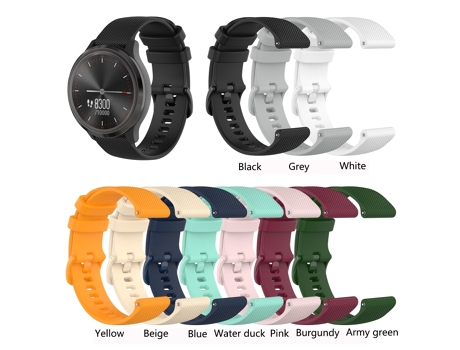 Correa de reloj inteligente de silicona a cuadros para Amazfit Pop Pro (rosa)