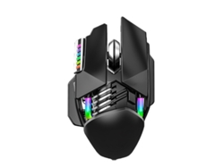 Ratón inalámbrico para juegos Yizhood M7 RGB USB 2.4G, 3200 DPI, 7 botones programables, color negro