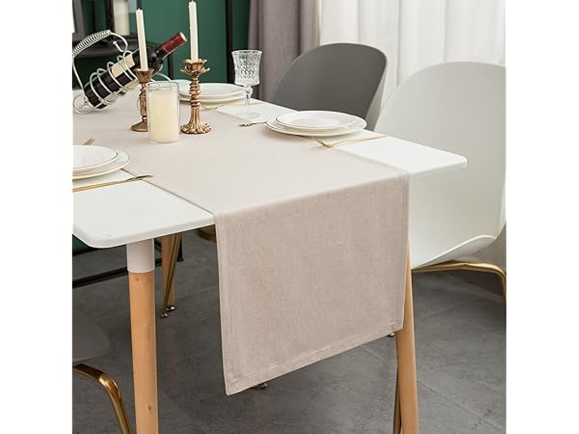 Este Es Un Mantel Moderno E Impermeable Con Volantes Decorativos. Es Apto Para Uso Exterior Y Fácil De Lavar (30 X 120 Cm).
