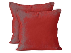 Capas de Almofada 2pc Amarelo Sol Algodão Canvas Forte com Zíper Invisível (50x50cm)