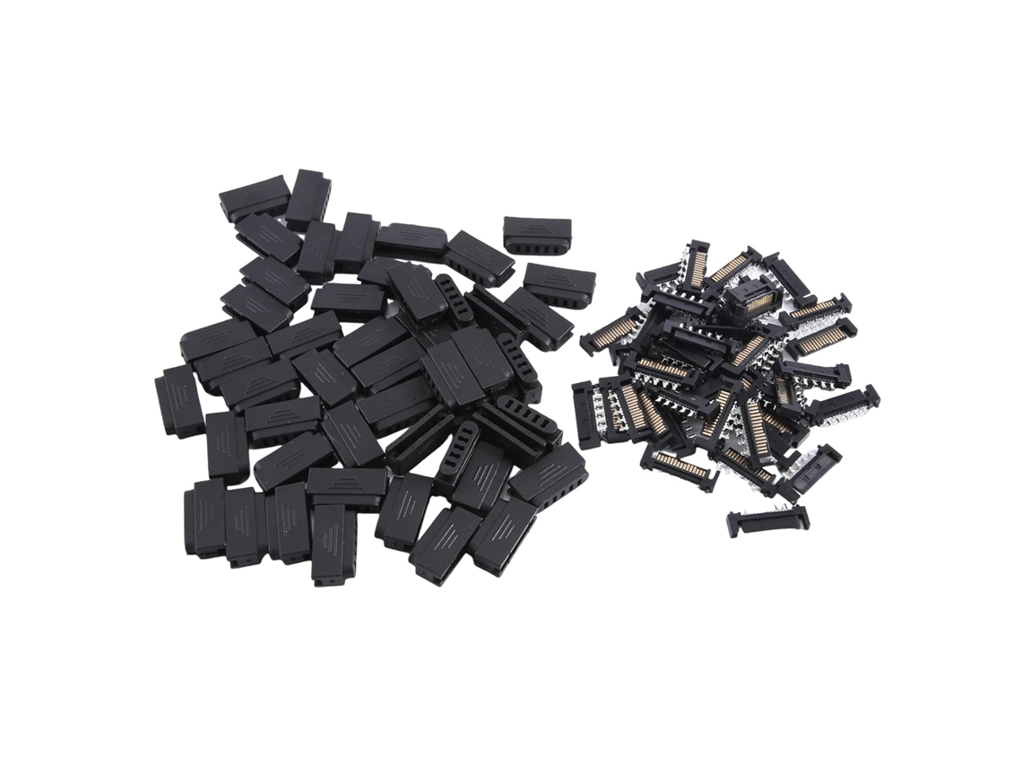 Conector De Puerto Serie Sata De 5 Orificios Y 50 Pares L29-sata, Conector De Alimentación De 15 Pines Y Carcasa.