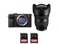Sony A7c Ii Negro + Fe 12-24mm F/2.8 Gm + 2 Sandisk 128gb Uhs-ii 300mb/s - Cámara Fotográfica Híbrida + Ebook “20 Consejos Para Fotos Que Impactan”